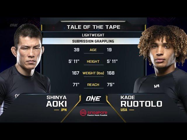 Shinya Aoki vs. Kade Ruotolo | ONE Championship Full Fight