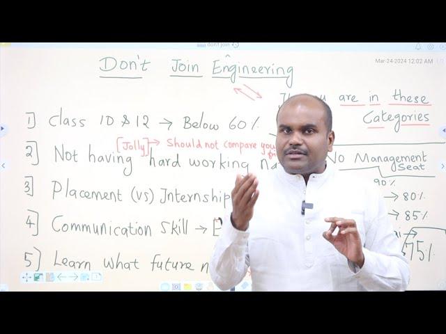 யாரெல்லாம் ENGINEERING படிக்கக்கூடாது? | 8 Points That Changes Your Life Goal | Think before Join