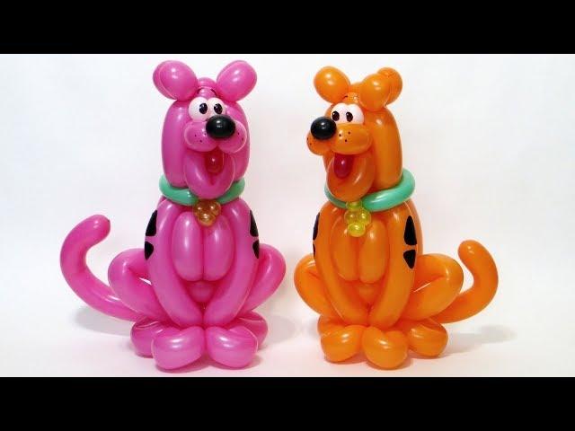 Scooby-Doo the dog from balloons - twisting tutorial (Subtitles)