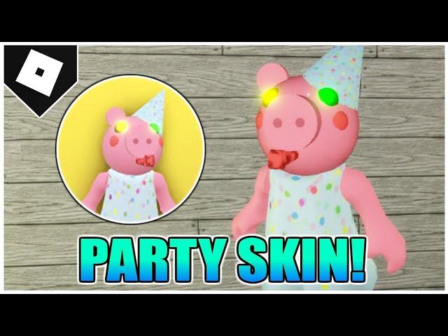 How to get the "10 MILLION VISITS SKIN!" BADGE + PARTY MORPH in ACCURATE PIGGY ROLEPLAY! [ROBLOX]