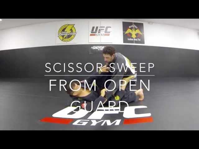 Scissor Sweep from Open Guard