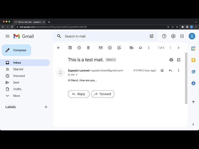 Laravel 9 : Send Mail by Gmail SMTP