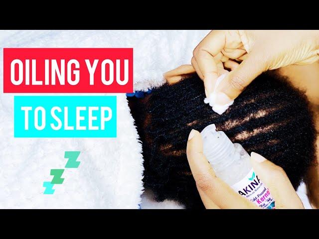 ASMR HEAVY SCALP OILING WITH COTTON WOOL