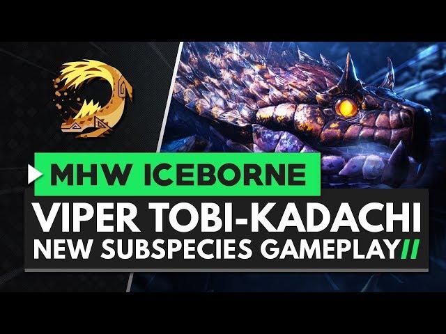 Monster Hunter World Iceborne | VIPER TOBI-KADACHI New Subspecies Gameplay