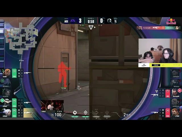 Kyedae and TenZ React to INSANE ScreaM Ace