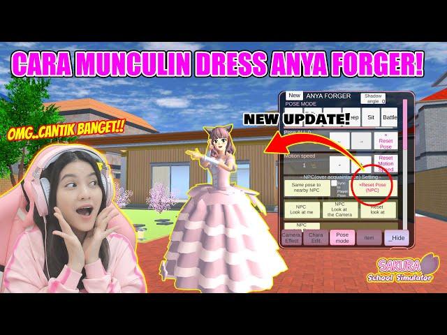 TUTORIAL CARA MUNCULIN DRESS BARU ANYA FORGER!! CANTIK BANGEETT!! SAKURA SCHOOL SIMULATOR-PART 978