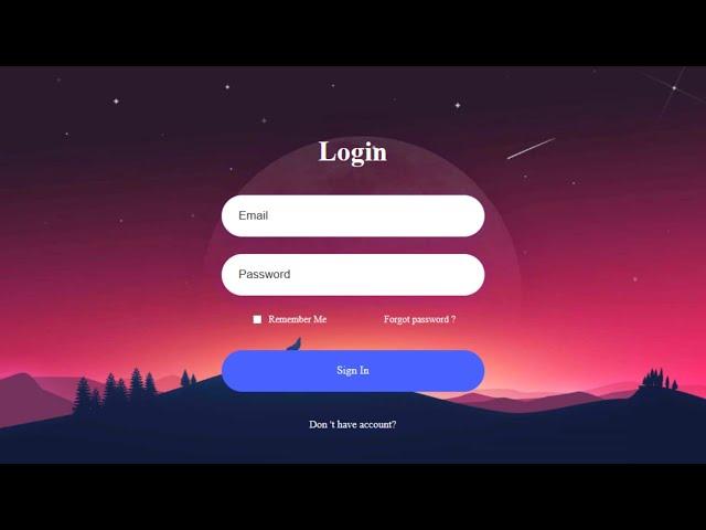 How to Create a Website Login and Register Form with HTML and CSS