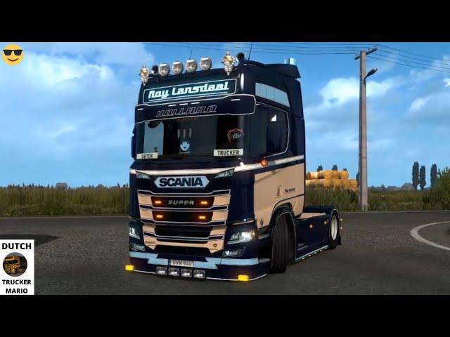 ETS2 Roy Lansdaal scania next gen R520  [1.37] ets 2 dutch trucker mario hungary map