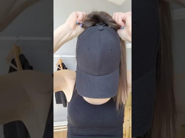 The BEST hat for high ponytails 