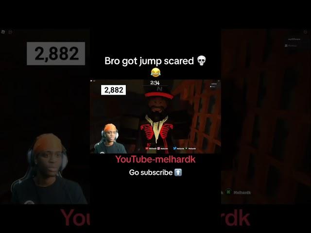 Melhardk got jump scared again  #shorts #roblox