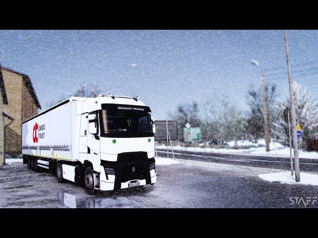 Realistic Driving Renault Range T480 2024 Euro Truck Simulator 2 POV Drive 4K 1.53+Wheel Cam