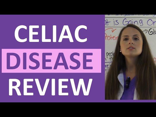 Celiac Disease: Symptoms, Pathophysiology, Diet Nursing NCLEX Lecture