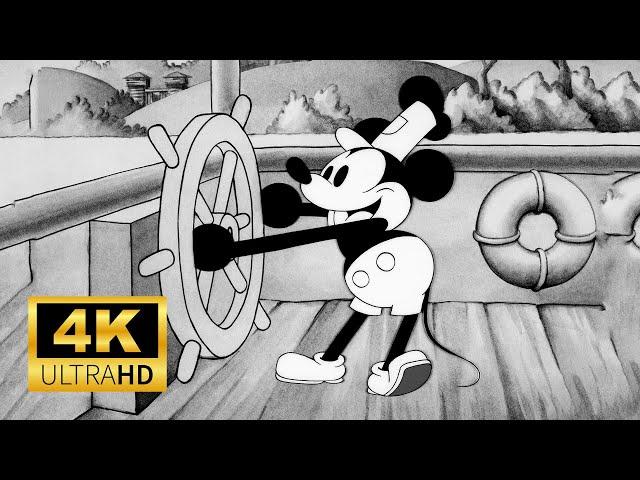 Steamboat Willie (1928 Film) - 4K Film Remaster