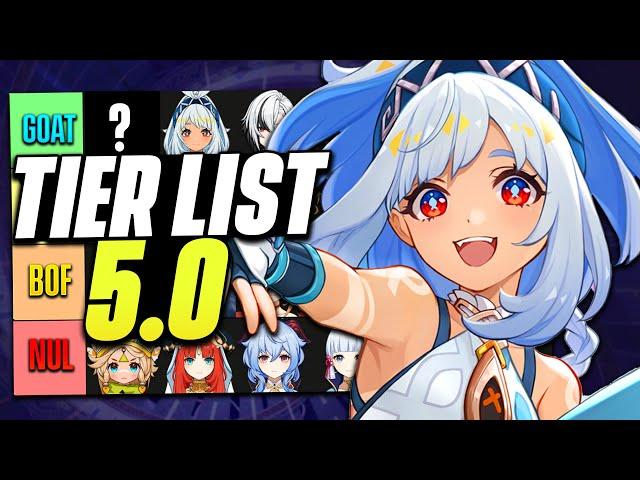 TIER LIST ET META 5.0 ! Les Meilleurs et Pires Persos en End Game | Genshin Impact