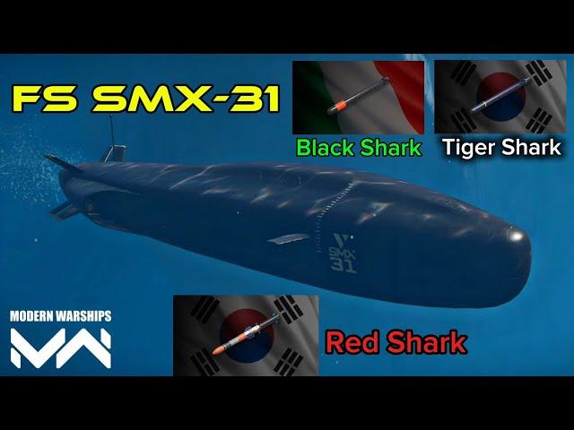 Modern Warships | COMBO TÊN LỬA RED SHARK & NGƯ LÔI TIGER SHARK + BLACK SHARK TRÊN TÀU NGẦM SMX-31