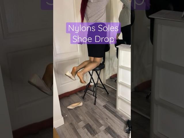 Sexy Nylon Feet Soles Shoeplay Shoe Drop, Pantyhose Tights Legs Model Cosplay Roleplay