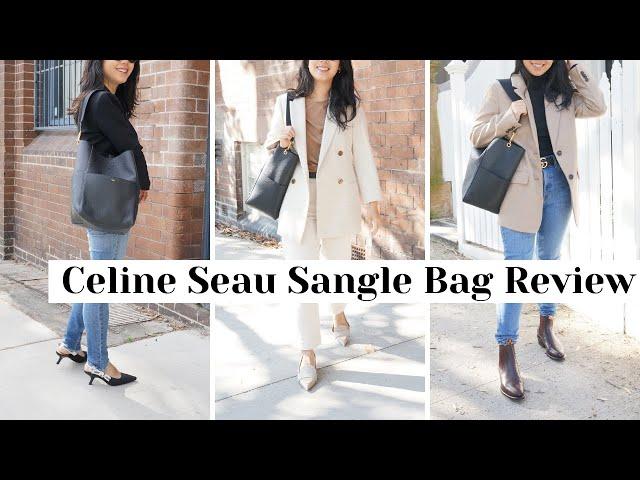 CELINE SEAU SANGLE BAG REVIEW - Sizing, Wear & Tear