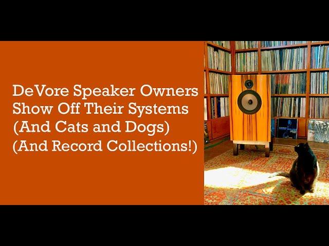 CATS and DOGS and DEVORE FIDELITY speakers!