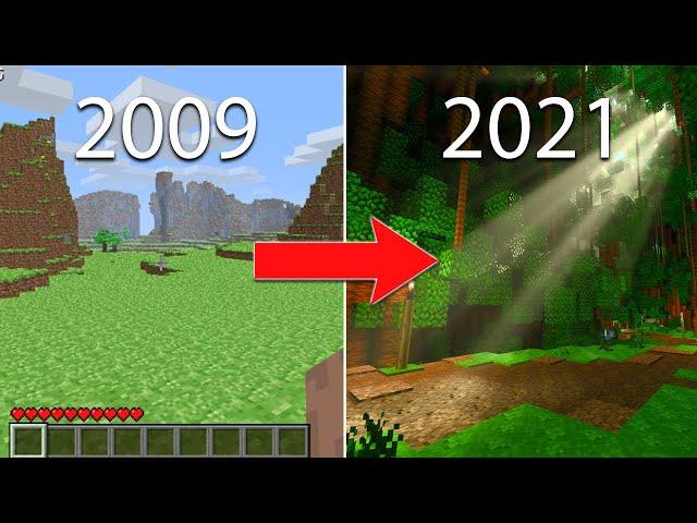 Evolution of Minecraft 2009-2021