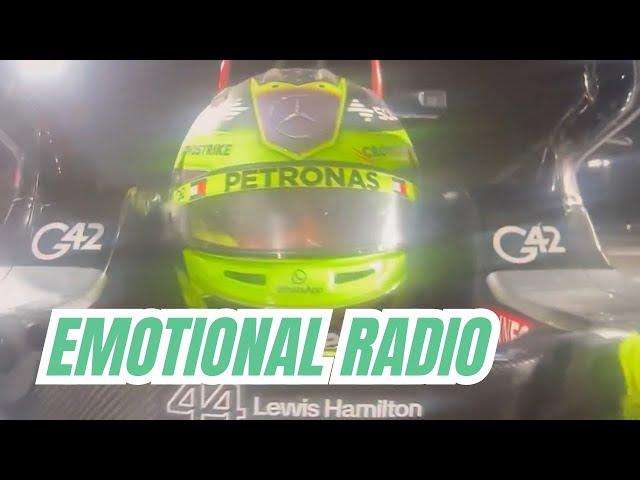 Lewis Hamilton EMOTIONAL Last Ever Mercedes Team Radio with Toto and Bono