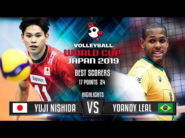 Highlights | Japan vs. Brazil | Yuji Nishida vs. Yoandy Leal | World Cup 2019