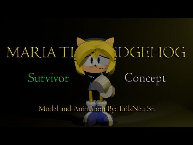 Maria Survivor Concept | Sonic.EXE TD Animation Blender