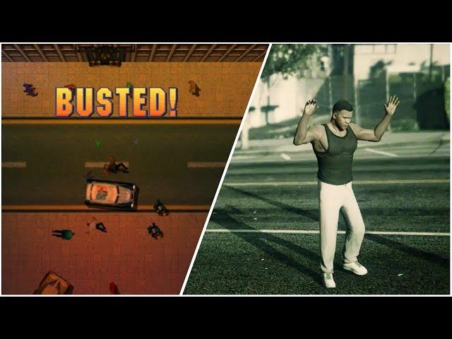 Evolution Of ''BUSTED'' In GTA GAMES (1997-2020)