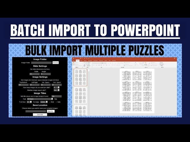 Batch Import Photos & Images into Powerpoint