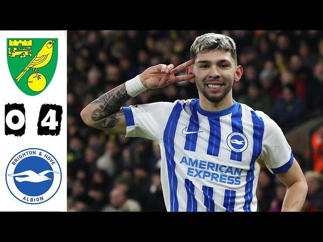 Norwich City vs Brighton 0-4 Highlights | FA Cup - 2025