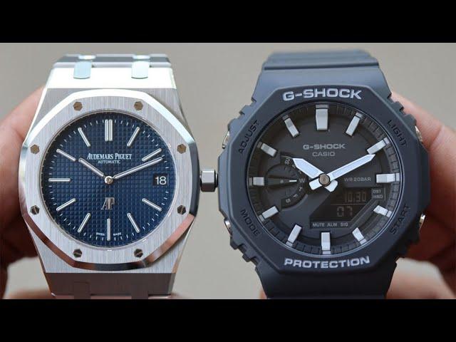 CASIO G-SHOCK GA2100变身名表“农家橡树”VS“爱彼皇家橡树”