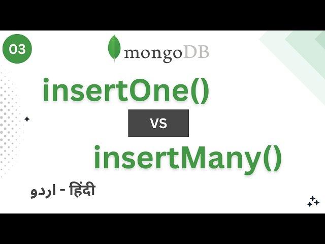 Data Insertion in MongoDB | insertOne and insertMany