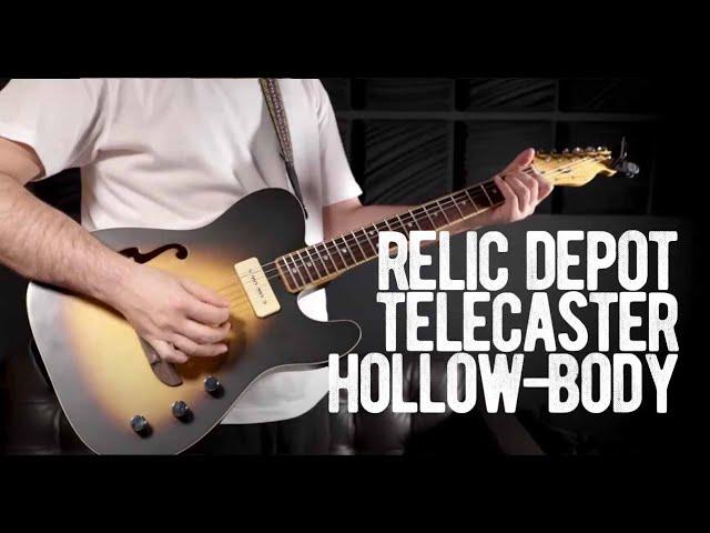 Relic Depot Pine Telecaster Hollow-Body 2017 Sunburst | Loud Lemon