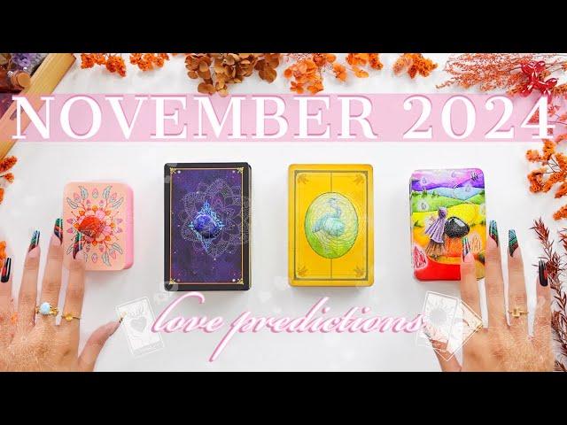 **MEGA-Detailed**November 2024 LOVE PredictionsPsychic Tarot Card Reading‍️Pick-A-Card