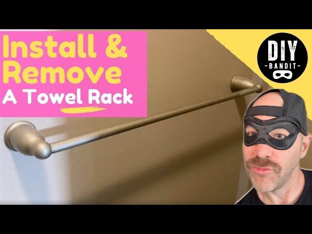 ️ How to Install (or Remove) a Bathroom Towel Rack, Bar, & Ring A **Fantastically Easy** DIY Job