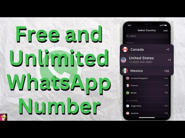 How To Get Free WhatsApp Number | Whatsapp Virtual Number