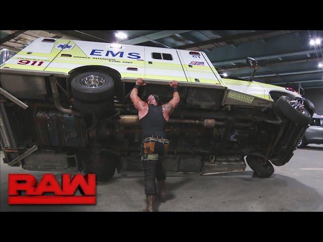 Braun Strowman savagely attacks Roman Reigns: Raw, April 10, 2017