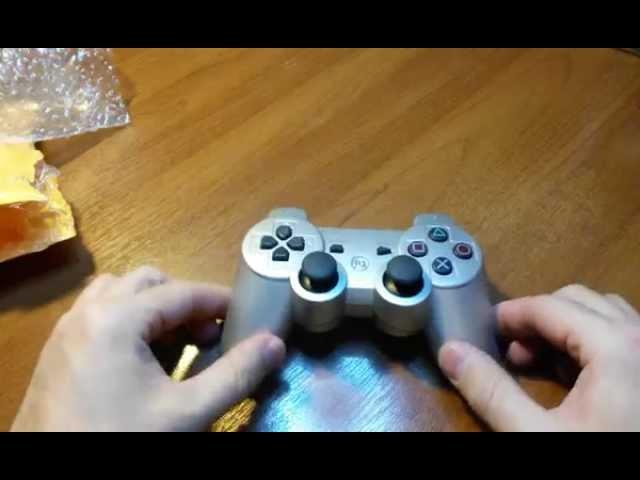 Посылка из Китая(аккумуляторный  Bluetooth джойстик для sony playstation 3 PS3 SIXAXIS-контроллер)