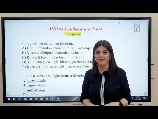 MİQ və Sertifikasiyaya dəstək. İbtidai sinif müəllimləri üçün