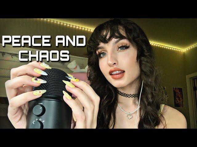 ASMR | PEACE AND CHAOS | Fast & Aggressive Mic Scratching