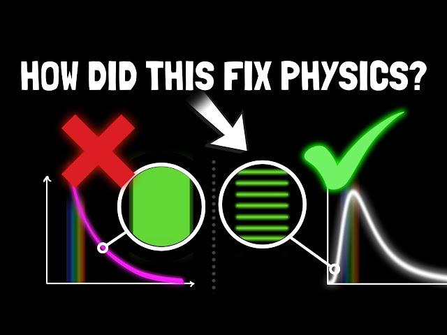 I never understood how E = hf solved the U.V. Catastrophe.. until now!