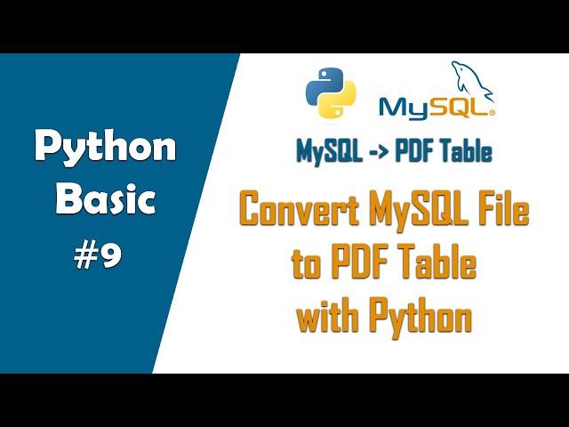 Convert Mysql File to PDF Table #3