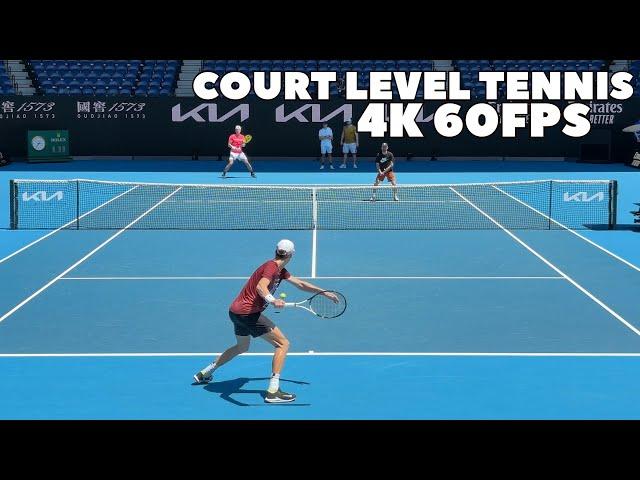 The Future Is Now! Newest World #1 | See How FAST Jannik Sinner Plays at Court Level in 4K 60FPS!