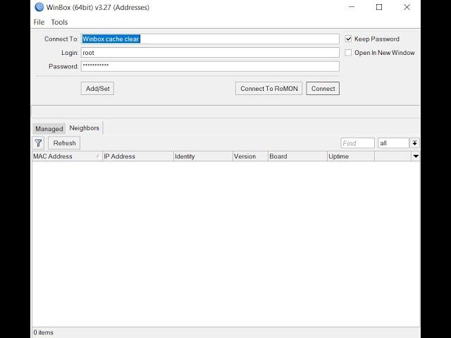 How to clear Cache in Mikrotik WinBox l Winbox Lag l System Lag.