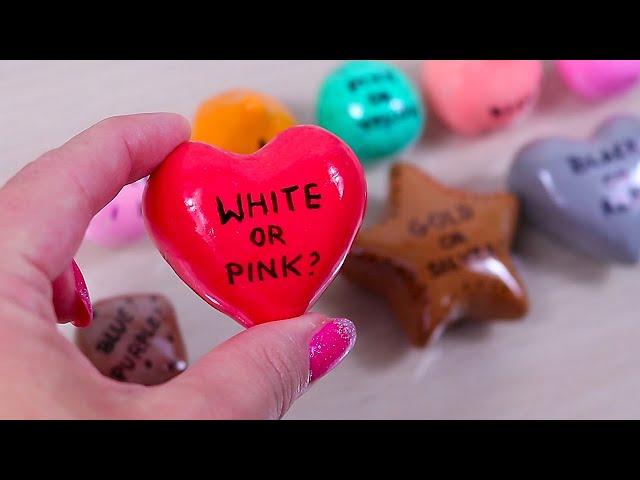 CLAY CRACKING ASMR - Guess The Color Inside! Clay popping