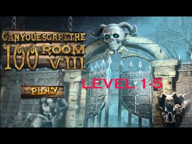 Can You Escape The 100 Room VIII Level 1 2 3 4 5 Walkthrough.