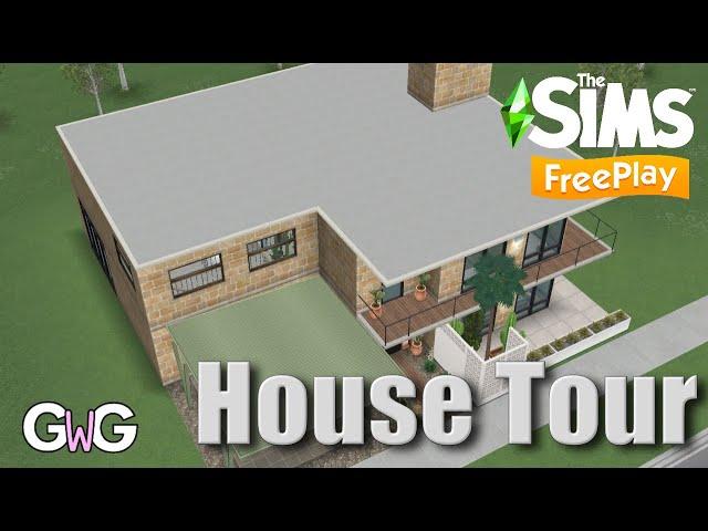 The Sims Freeplay- Mid-Century Mansion Tour