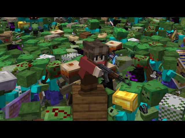 Ruining Minecraft with too many Zombies