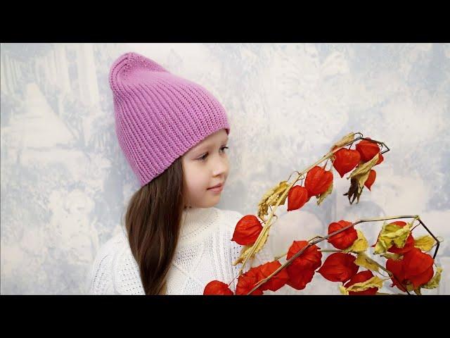 Шапка крючком для всей семьи//Теплая шапка крючком//Crochet hat