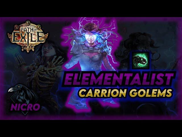 Path of Exile 3.11 - Elementalist - Carrion Golems - BUILD SHOWCASE