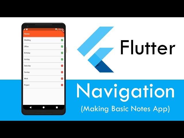 Flutter - Navigation & Routes | Flutter Tutorial for Beginners